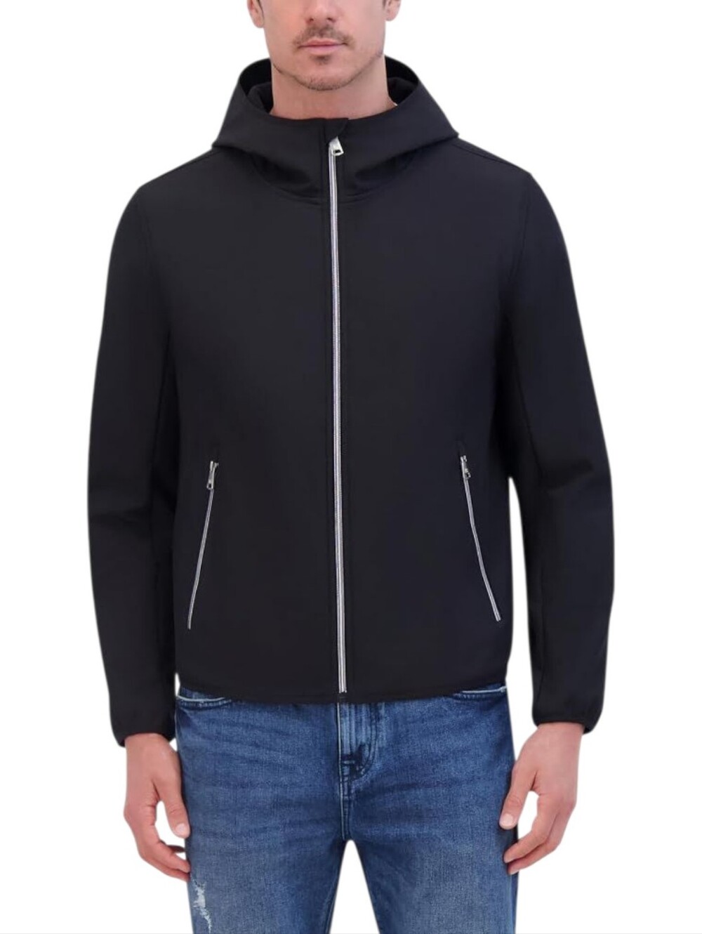 NWOT Kenneth Cole Mens Hooded Soft Shell Jacket